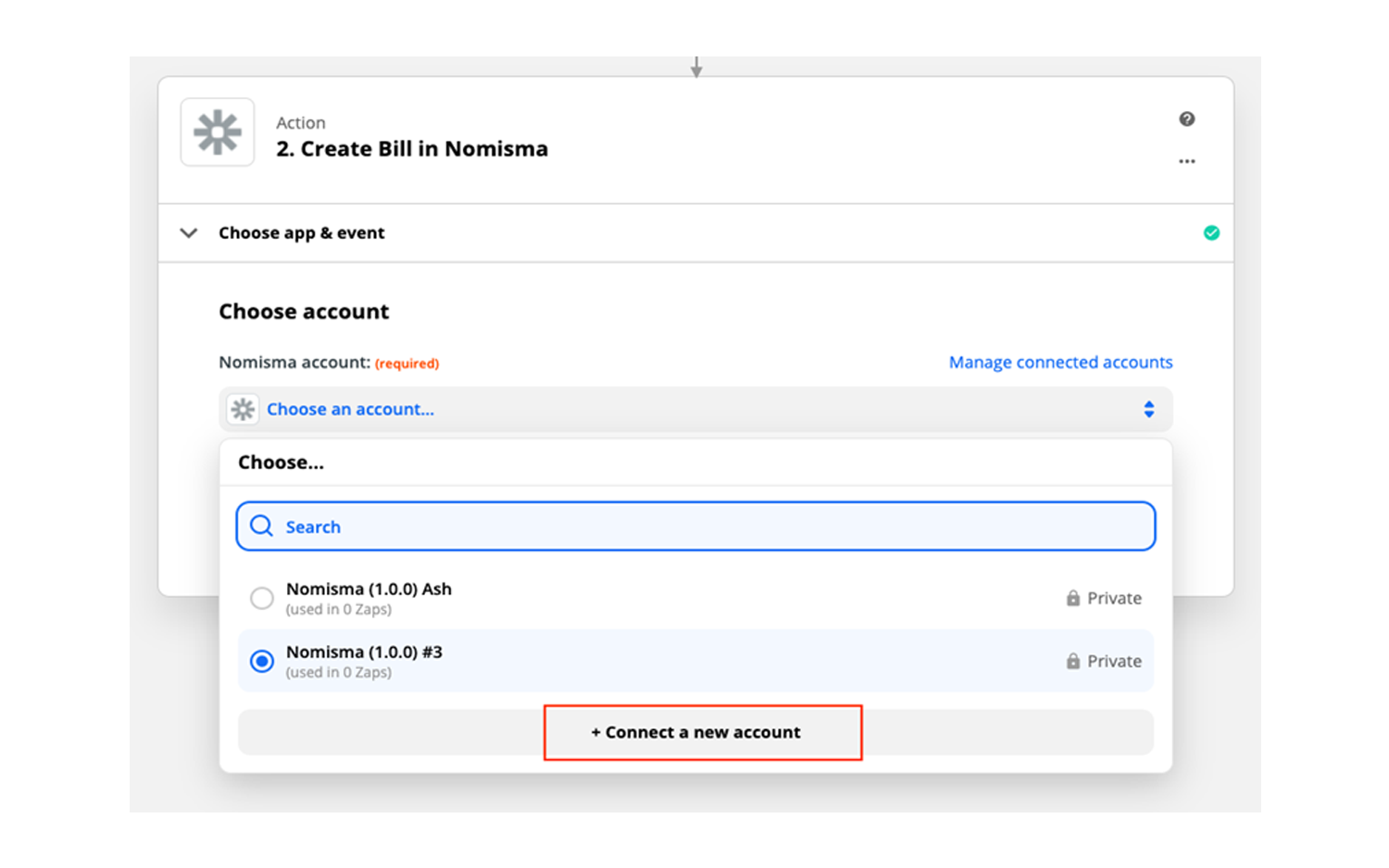 Setting up a Nomi Zap within Zapier