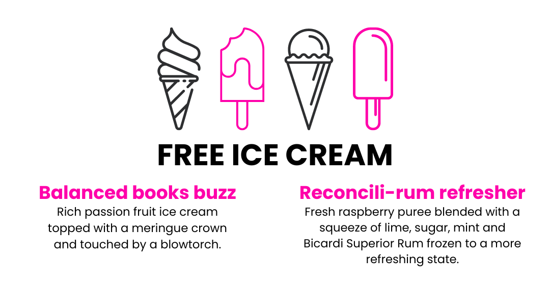 Accountex 2023, get free ice cream