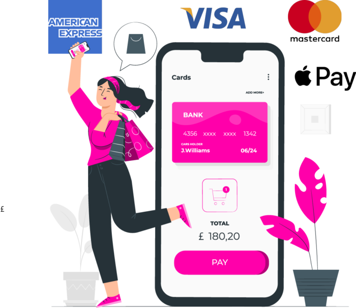 Use NomiPay to accept payment via debit/credit card, Apple Pay and bank transfer!